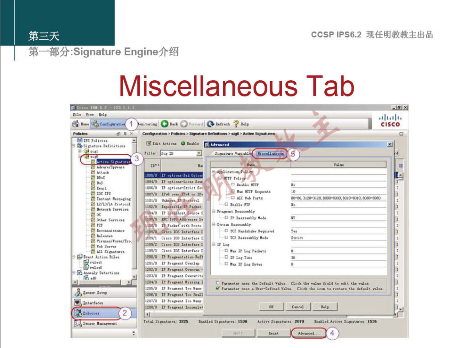 EnginefrÆ Miscellaneous ccsp IPS6.2 Tab Cisco 