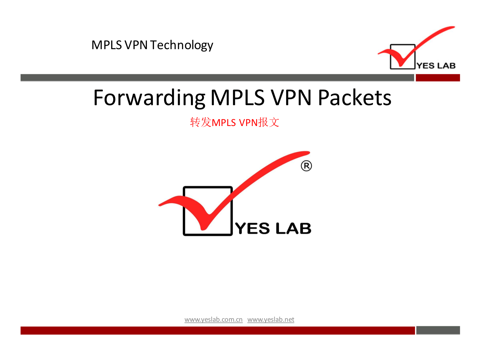 MPLS VPN Technology 
YES LAB 
Forwarding MPLS VPN Packets 
4?'kMPLS VPNiki 
YES LAB 
wwwveslabnet 