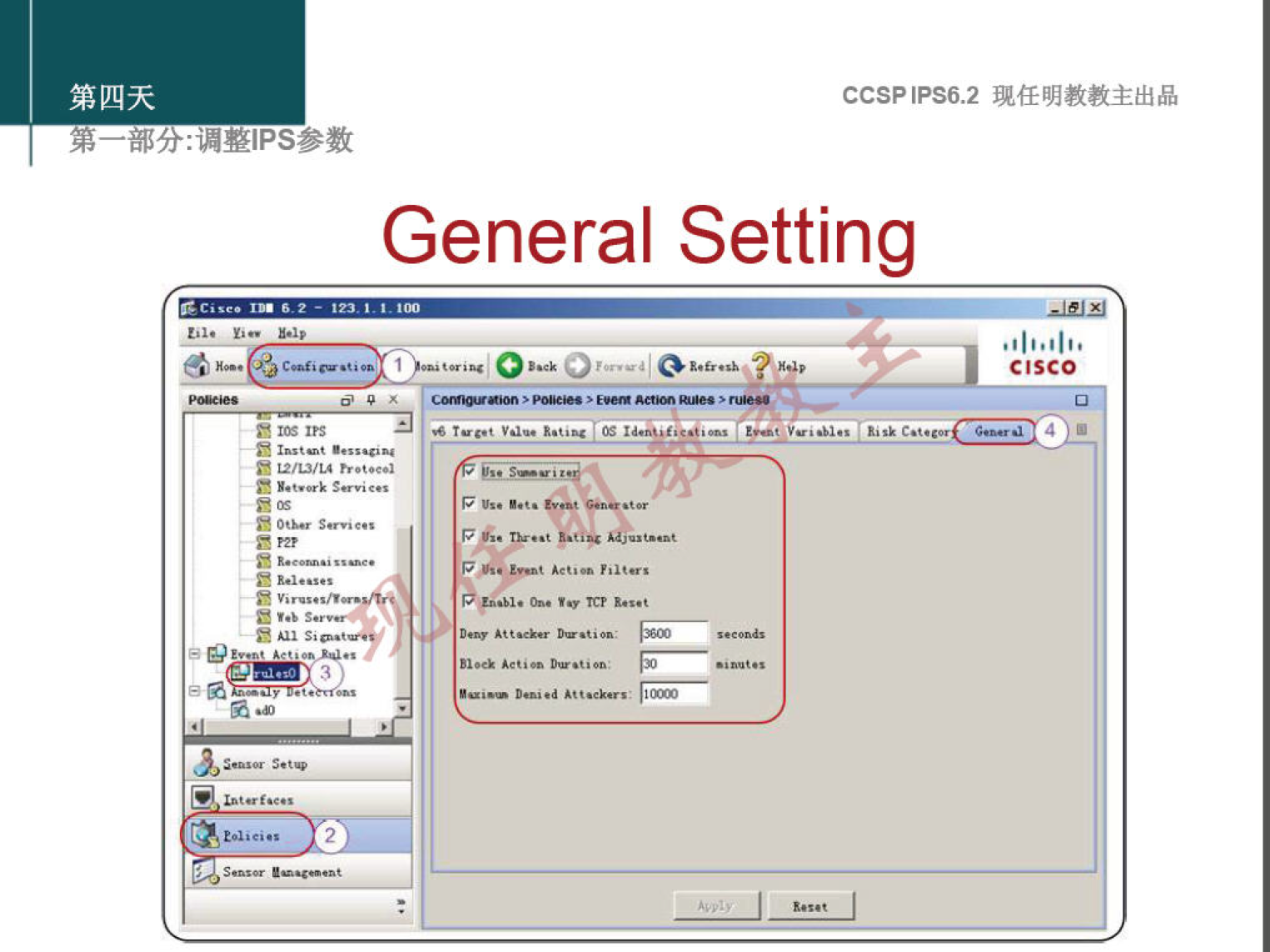 CCSPlPS6.2 
General Setting 
CISCO 